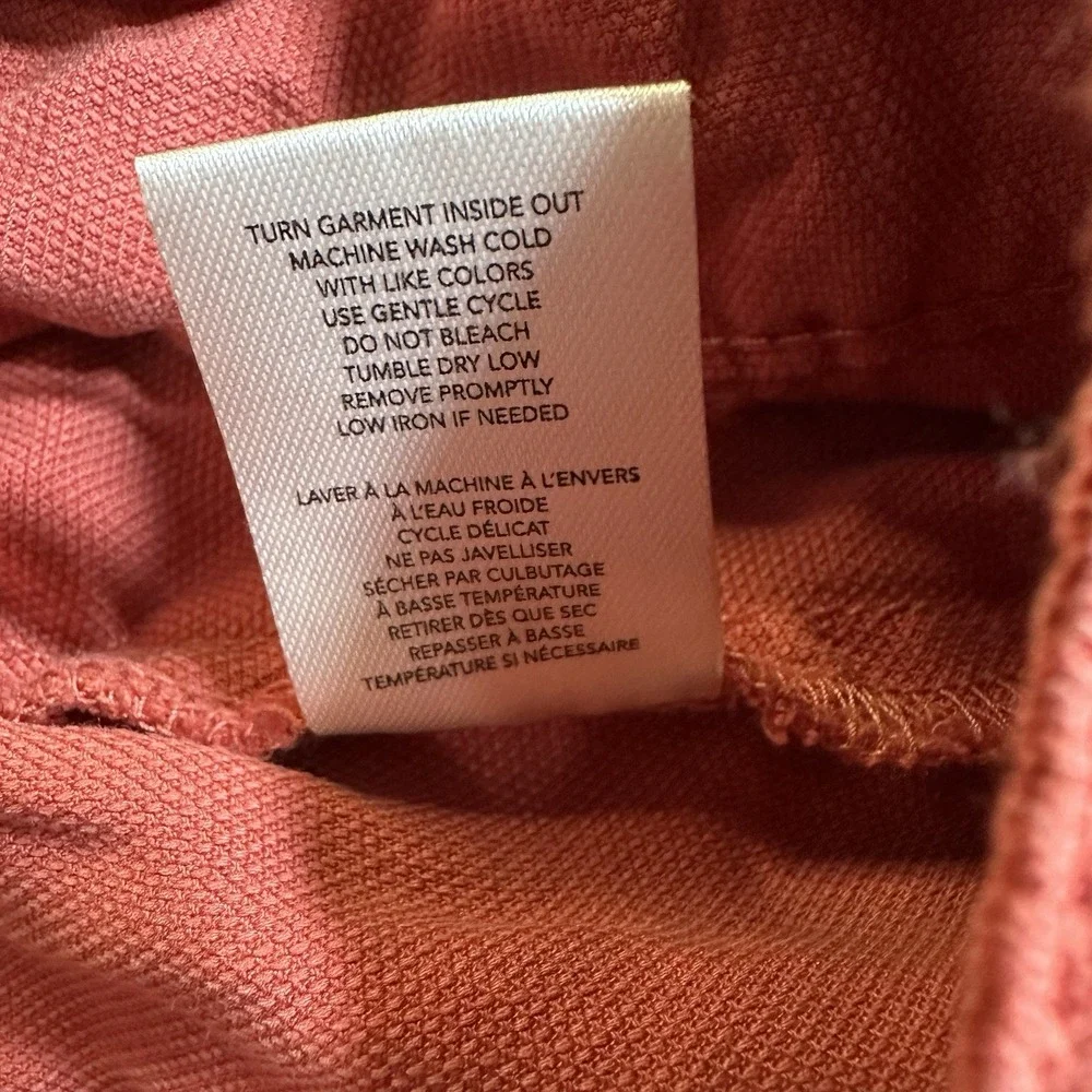 OAT New York Drawstring Shorts Womens XS Coral Elastic Waist Casual Lounge‎ NWT